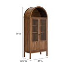 Modway Tessa Tall Arched Storage Display Cabinet