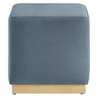 Modway Tilden 17" Square Performance Velvet Upholstered Ottoman