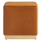 Modway Tilden 17" Square Performance Velvet Upholstered Ottoman
