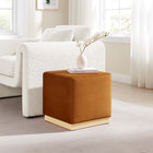 Modway Tilden 17" Square Performance Velvet Upholstered Ottoman