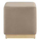 Modway Tilden 17" Square Performance Velvet Upholstered Ottoman