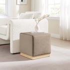 Modway Tilden 17" Square Performance Velvet Upholstered Ottoman