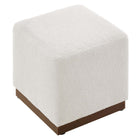 Modway Tilden 17" Square Boucle Upholstered Ottoman