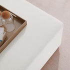 Modway Tilden Large 28" Square Performance Velvet Upholstered Ottoman