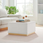 Modway Tilden Large 28" Square Performance Velvet Upholstered Ottoman