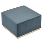 Modway Tilden Large 28" Square Performance Velvet Upholstered Ottoman
