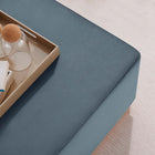 Modway Tilden Large 28" Square Performance Velvet Upholstered Ottoman