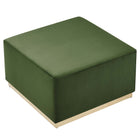 Modway Tilden Large 28" Square Performance Velvet Upholstered Ottoman