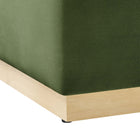 Modway Tilden Large 28" Square Performance Velvet Upholstered Ottoman