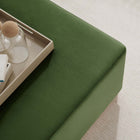 Modway Tilden Large 28" Square Performance Velvet Upholstered Ottoman