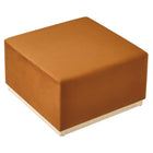 Modway Tilden Large 28" Square Performance Velvet Upholstered Ottoman