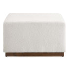 Modway Tilden Large 28" Square Boucle Upholstered Ottoman