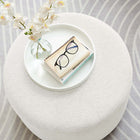 Modway Callum Large 23" Round Woven Heathered Fabric Upholstered Ottoman