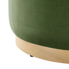 Modway Tilden Large 23" Round Performance Velvet Upholstered Ottoman