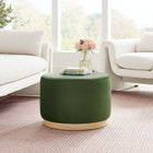 Modway Tilden Large 23" Round Performance Velvet Upholstered Ottoman
