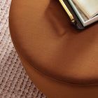 Modway Tilden Large 23" Round Performance Velvet Upholstered Ottoman