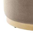 Modway Tilden Large 23" Round Performance Velvet Upholstered Ottoman