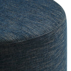 Modway Callum Large 29" Round Woven Heathered Fabric Upholstered Ottoman