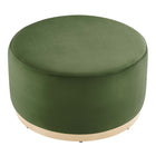 Modway Tilden Large 29" Round Performance Velvet Upholstered Ottoman