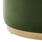 Modway Tilden Large 29" Round Performance Velvet Upholstered Ottoman