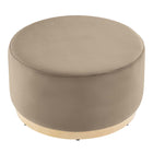 Modway Tilden Large 29" Round Performance Velvet Upholstered Ottoman