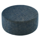 Modway Callum Large 38" Round Woven Heathered Fabric Upholstered Ottoman
