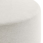 Modway Callum Large 38" Round Woven Heathered Fabric Upholstered Ottoman