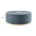 Modway Tilden Large 38" Round Performance Velvet Upholstered Ottoman