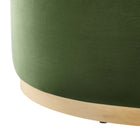 Modway Tilden Large 38" Round Performance Velvet Upholstered Ottoman