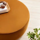 Modway Tilden Large 38" Round Performance Velvet Upholstered Ottoman