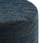 Modway Callum 16" Round Woven Heathered Fabric Upholstered Ottoman