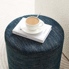 Modway Callum 16" Round Woven Heathered Fabric Upholstered Ottoman