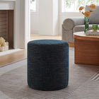 Modway Callum 16" Round Woven Heathered Fabric Upholstered Ottoman