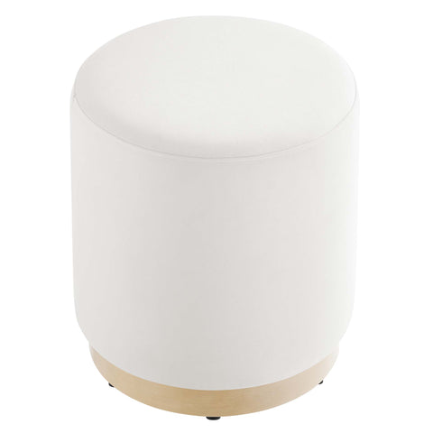 Modway Tilden 16" Round Performance Velvet Upholstered Ottoman  
