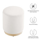 Modway Tilden 16" Round Performance Velvet Upholstered Ottoman