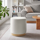 Modway Tilden 16" Round Performance Velvet Upholstered Ottoman