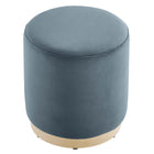 Modway Tilden 16" Round Performance Velvet Upholstered Ottoman