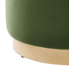 Modway Tilden 16" Round Performance Velvet Upholstered Ottoman