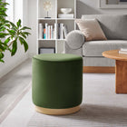 Modway Tilden 16" Round Performance Velvet Upholstered Ottoman