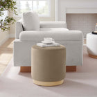 Modway Tilden 16" Round Performance Velvet Upholstered Ottoman