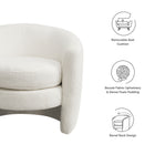 Modway Affinity Upholstered Boucle Fabric Curved Back Armchair