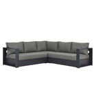 Modway Tahoe 3-Piece Outdoor Patio Powder-Coated Aluminum Sectional Sofa Set  