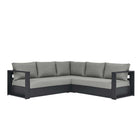 Modway Tahoe 3-Piece Outdoor Patio Powder-Coated Aluminum Sectional Sofa Set  