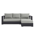 Modway Tahoe 2-Piece Outdoor Patio Powder-Coated Aluminum Right-Facing Chaise Sectional Sofa Set