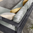 Modway Tahoe 2-Piece Outdoor Patio Powder-Coated Aluminum Right-Facing Chaise Sectional Sofa Set