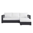 Modway Tahoe 2-Piece Outdoor Patio Powder-Coated Aluminum Right-Facing Chaise Sectional Sofa Set