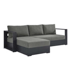 Modway Tahoe 2-Piece Outdoor Patio Powder-Coated Aluminum Left-Facing Chaise Sectional Sofa Set  