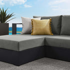Modway Tahoe 2-Piece Outdoor Patio Powder-Coated Aluminum Left-Facing Chaise Sectional Sofa Set