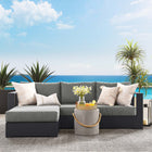 Modway Tahoe 2-Piece Outdoor Patio Powder-Coated Aluminum Left-Facing Chaise Sectional Sofa Set