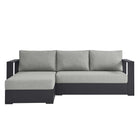 Modway Tahoe 2-Piece Outdoor Patio Powder-Coated Aluminum Left-Facing Chaise Sectional Sofa Set